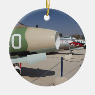 French-built Mystere fighter Ceramic Ornament