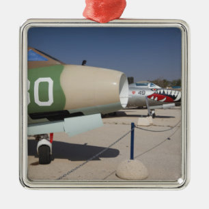 French-built Mystere fighter Metal Tree Decoration