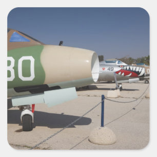 French-built Mystere fighter Square Sticker
