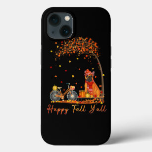 French Bull Dog Autumn Fall Pumpkin Truck Mappe Th iPhone 13 Case