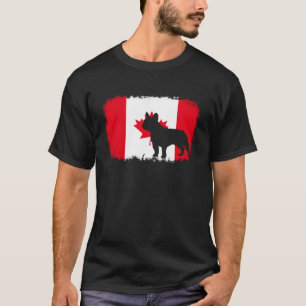 French bull dog Canada Canadian flag frenchies bul T-Shirt
