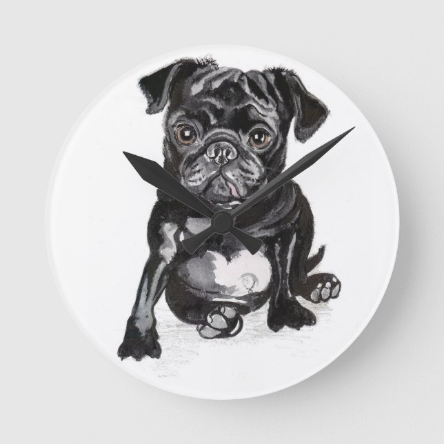 French Bull dog clock (Front)