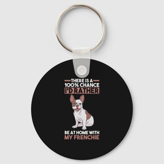 French Bulldog 1  Key Ring (Front)
