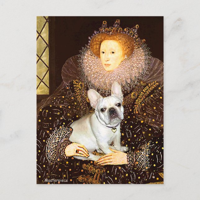 French Bulldog 3 - Queen Postcard (Front)