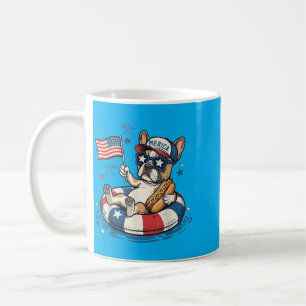 French Bulldog 4th Of July Patriotic America Coffee Mug