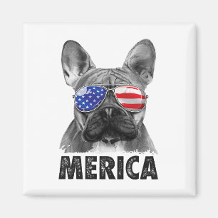 French Bulldog 4th Of July Shirts Merica Men Women Magnet