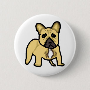 French Bulldog 6 Cm Round Badge
