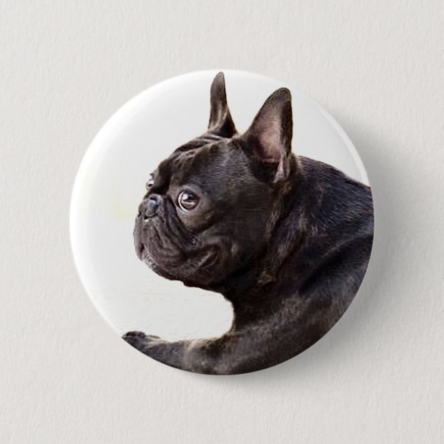 French Bulldog 6 Cm Round Badge (Front)