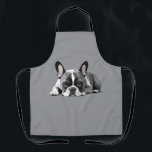French Bulldog Adorable Cute Animal Sleeping Relax Apron<br><div class="desc">French Bulldog Adorable Cute Animal Sleeping Relaxing Illustration Vector Art Graphic. A lovely image artwork featuring content and peaceful moment of our animals friends.</div>
