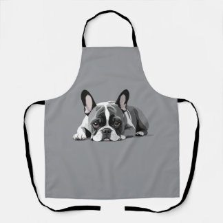 French Bulldog Adorable Cute Animal Sleeping Relax Apron