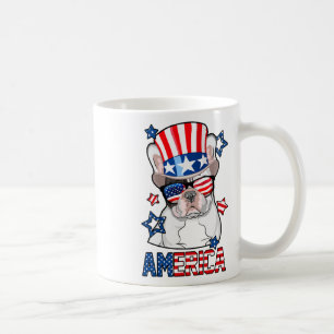 French Bulldog America 4th Of July Men Women Frenc Coffee Mug