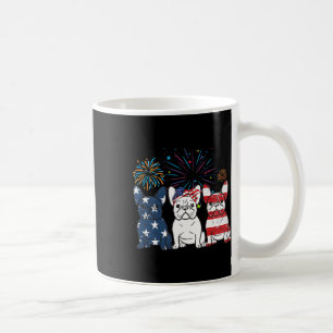 French Bulldog American Flag 4th Of July Independe Coffee Mug