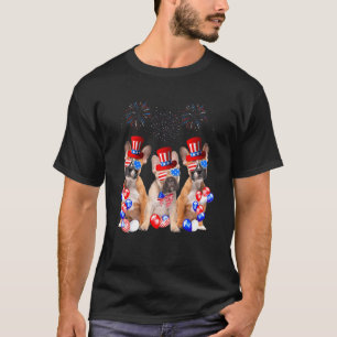 French Bulldog American Flag 4th Of July Independe T-Shirt