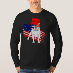 French Bulldog American Flag Usa Patriotic 4th Of T-Shirt