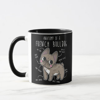 French Bulldog Anatomy Cute Funny Pet Frenchie Mug