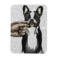 French Bulldog and Finger Moustache
