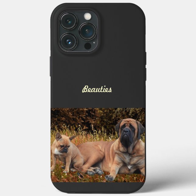 French Bulldog and Mastiff friends Case-Mate iPhone Case (Back)