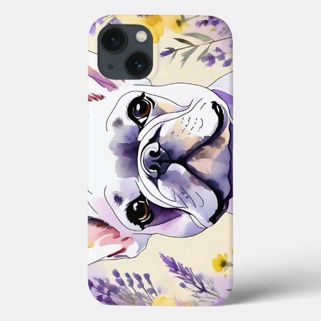 French Bulldog and Wildflowers Case-Mate iPhone Case (Back)