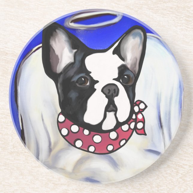 French Bulldog Angel Coaster (Front)