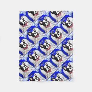 French Bulldog Angel Fleece Blanket