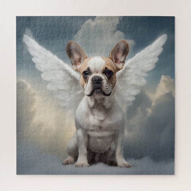 French Bulldog Angel Jigsaw Puzzle (Vertical)