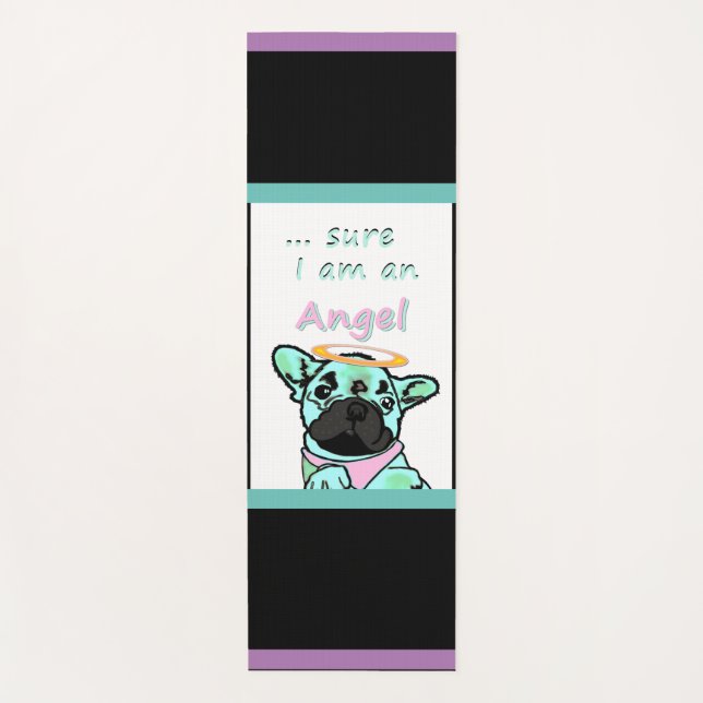 French Bulldog Angels French Bulldog Yoga Mat (Front)