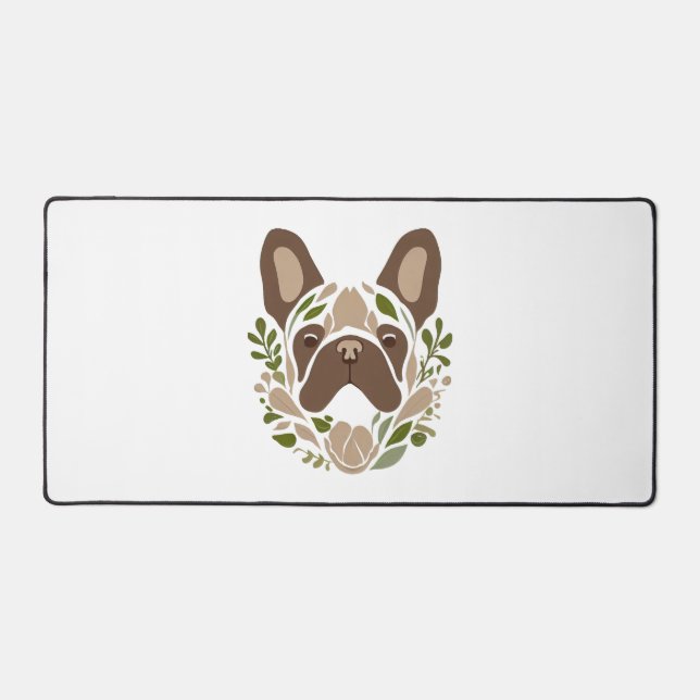 French Bulldog Art  Desk Mat (Front)