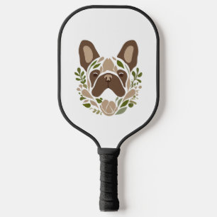 French Bulldog Art Pickleball Paddle