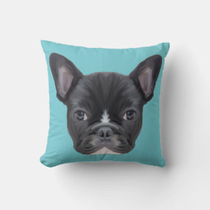 French Bulldog Art Portrait Cushion