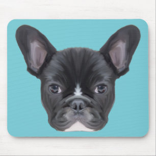 French Bulldog Art Portrait Mouse Pad
