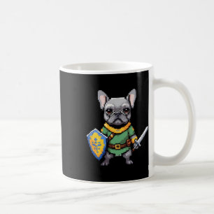 French Bulldog As Retro Video Game Character Coffee Mug