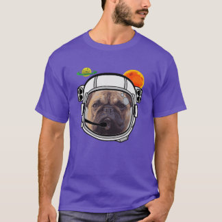 FRENCH BULLDOG ASTRONAUT IN SPACE FUNNY MY FRENCHI T-Shirt