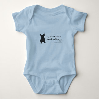 french bulldog baby bodysuit