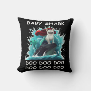 French Bulldog Baby Shark Doo Doo Doo Cushion