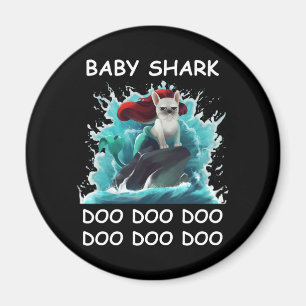 French Bulldog Baby Shark Doo Doo Doo Magnet