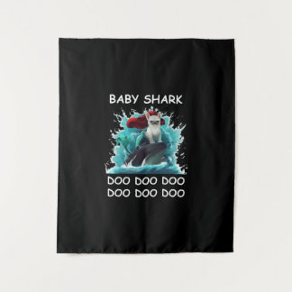 French Bulldog | Baby Shark Doo Doo Doo Tapestry
