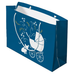 French Bulldog Baby Shower Frenchie Frenchy Large Gift Bag