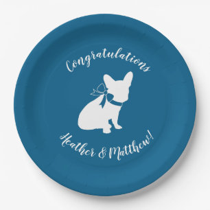 French Bulldog Baby Shower Frenchie Frenchy Paper Plate