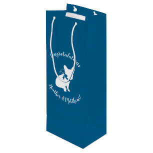 French Bulldog Baby Shower Frenchie Frenchy Wine Gift Bag