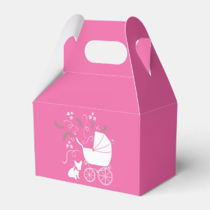 French Bulldog Baby Shower Frenchy Frenchie Pink Favour Box