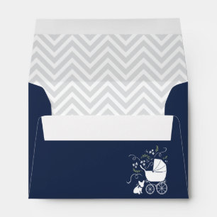 French Bulldog Baby Shower Thank You Envelopes