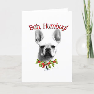 French Bulldog Bah Humbug Holiday Card