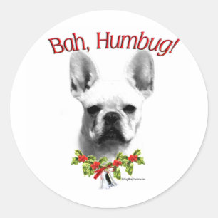 French Bulldog Bah Humbug - Sticker