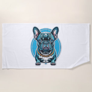 French Bulldog Beach Towel