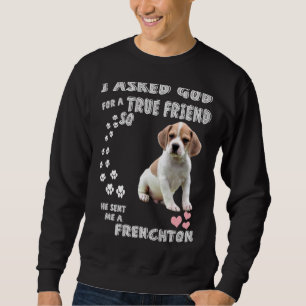 French Bulldog Beagle Mix Dog Mum Dad Costume Cute Sweatshirt