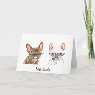 French Bulldog Best Friend Blank Card