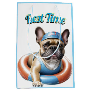 French Bulldog Best Time französische Bulldogge T Medium Gift Bag