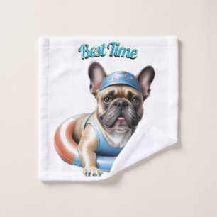 French Bulldog Best Time französische Bulldogge T Wash Cloth