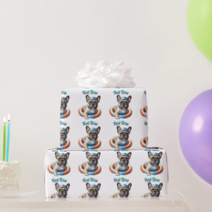 French Bulldog Best Time französische Bulldogge  T Wrapping Paper