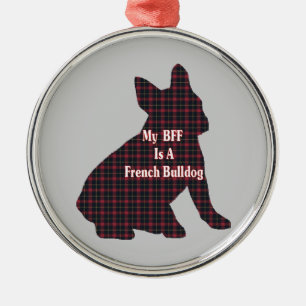 French Bulldog BFF Metal Ornament